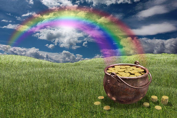 Il leprecauno, calzolaio delle fate. Pot-of-gold